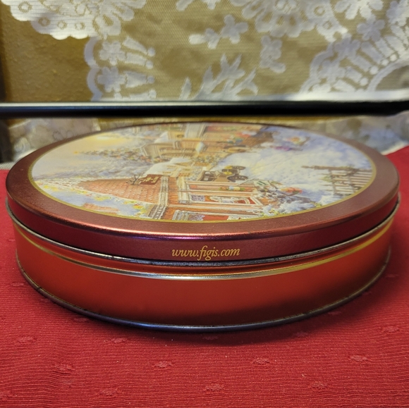 Vtg 2010 Nicky Boehmel Applejack Art Partners Figis Candy Christmas Cookie Tin - Picture 7 of 10